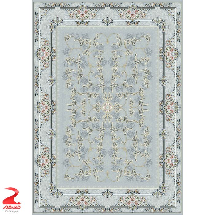 فرش ماشینی کاشان طرح پریزاد طوسی ۷۰۰ شانه 6