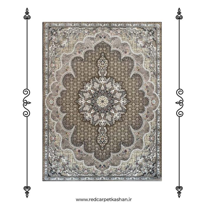 خرید فرش ماشینی 700 شانه طرح گلبرگ کد 7027 2