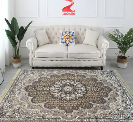 خرید فرش ماشینی 700 شانه طرح گلبرگ کد 7027