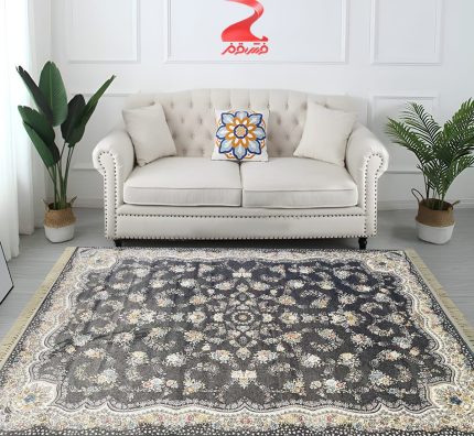 فرش ماشینی طلاکوب 700 شانه کد 7029
