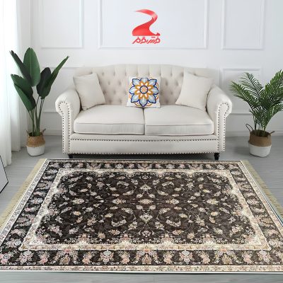 فرش ماشینی تیره 700 شانه کد 7036