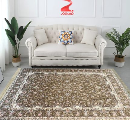 فرش 700 شانه طرح گل افشان کد 7039