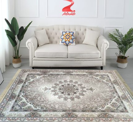 خرید فرش 700 شانه طرح باغ بهشت کد 7056