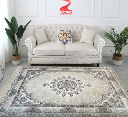 خرید فرش 700 شانه طرح باغ بهشت کد 7057