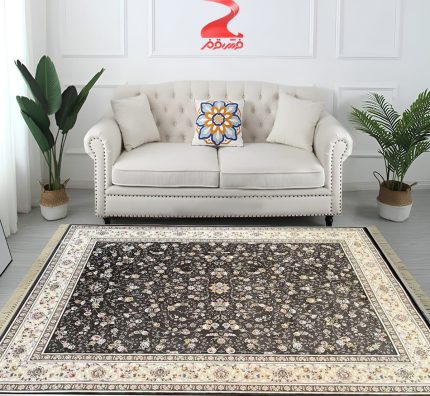 خرید فرش 700 شانه حاشیه طلایی کد 7061