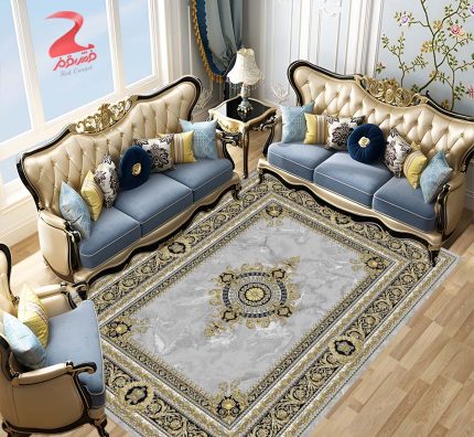 فرش ورساچه نقره ای ۷۰۰ شانه کد ۷۱۸۴ 8