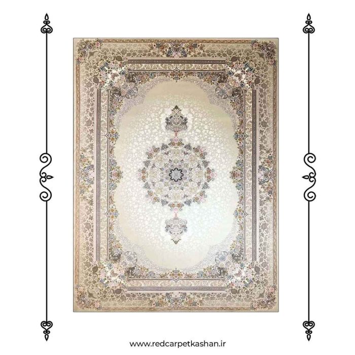 فرش ماشینی 700 شانه طرح عروس افشان کد 7048 2