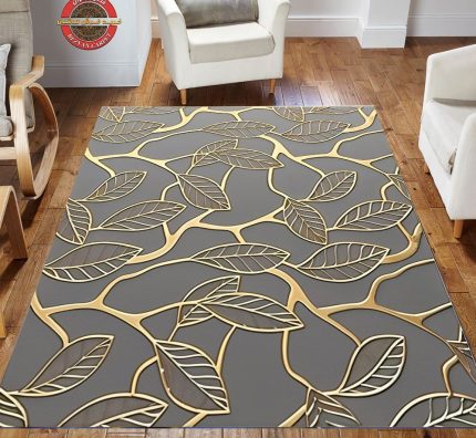 فرشینه طرح برگ کد 90002-طرح سفارشی (پس کرایه) – فرشینه رضوان