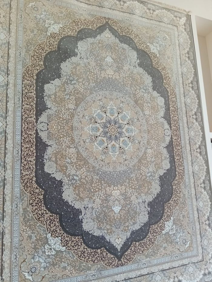 خرید فرش ماشینی ۱۲۰۰ شانه طرح آریا رنگ فیلی کد ۳۶۷ 7