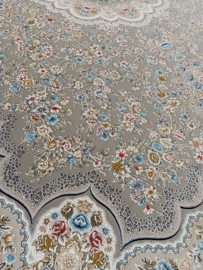 خرید فرش ماشینی 1200 شانه طرح آتوسا رنگ فیلی کد 368 3