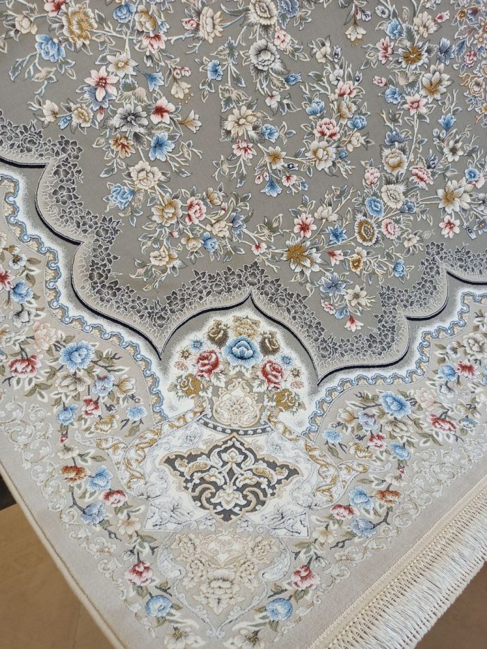 خرید فرش ماشینی 1200 شانه طرح آتوسا رنگ فیلی کد 368 6