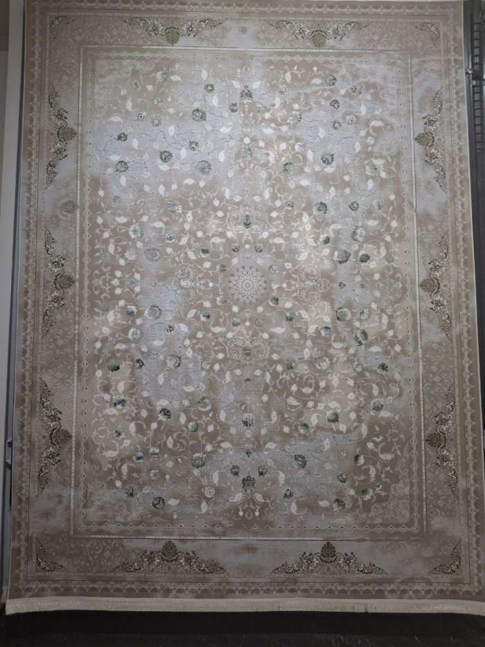 خرید فرش ۱۲۰۰ شانه طرح آریانا سبز 5